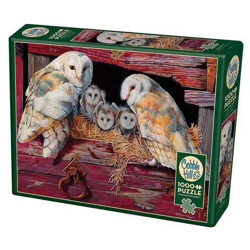 Cobble Hill - Barn Owls (1000-Piece Puzzle) - Limolin 