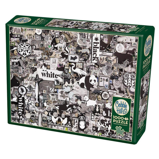 Cobble Hill - Black And White Animals (1000-Piece Puzzle) - Limolin 