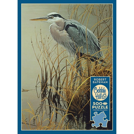 Cobble Hill - Great Blue Heron (500-Piece Puzzle) - Limolin 