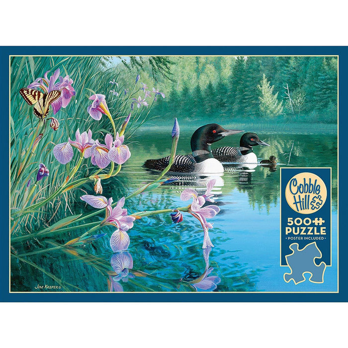 Cobble Hill - Iris Cove Loons (1000-Piece Puzzle) - Limolin 