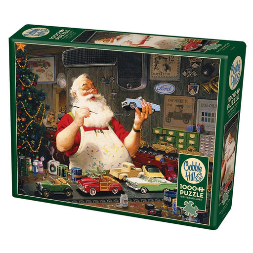 Cobble Hill - Santa Painting Cars (1000-Piece Puzzle) - Limolin 