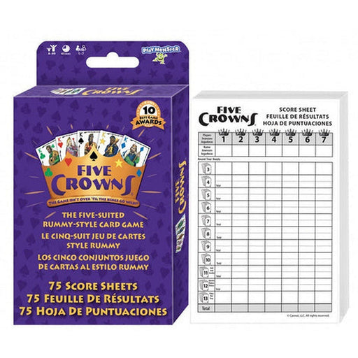 Play Monster - Five Crowns Score Sheets - Limolin 
