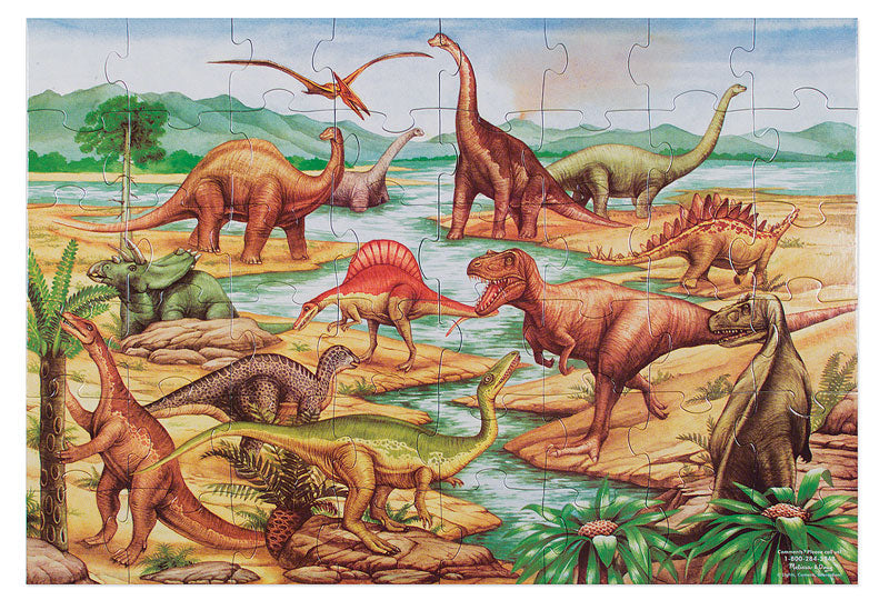 Melissa & Doug - Puzzle - Floor - 48Pc Dinosaurs (6L)