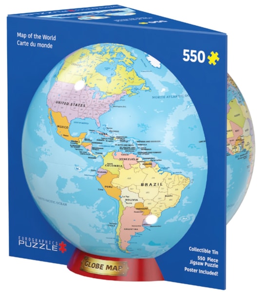 Eurographics - Map of the World Tin (550 Piece Puzzles)