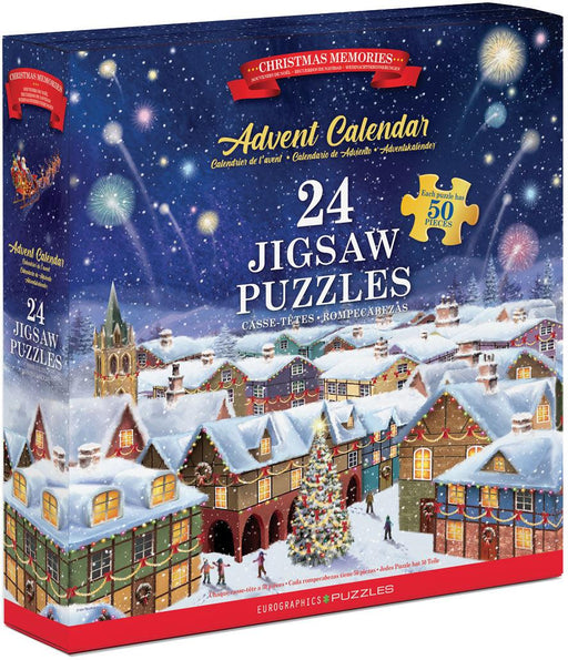 Eurographics - Christmas Memories Advent Calendar II by Simon Treadwell (Book Style Advent Calendars (24 mini 50pc Puzzle) )