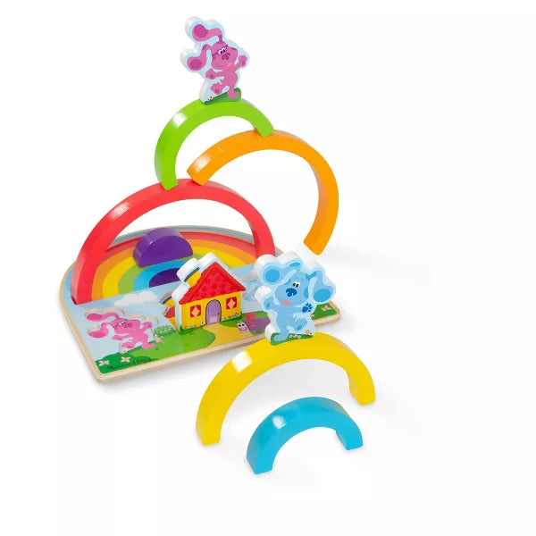 Melissa & Doug - Blues Clues & You Wooden Rainbow Stacking Puzzle