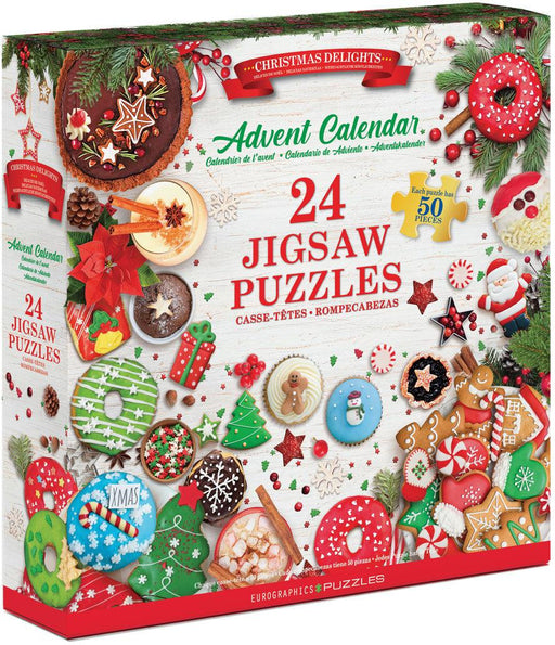 Eurographics - Christmas Delights Advent Calendar II (Book Style Advent Calendars (24 mini 50pc Puzzle) )