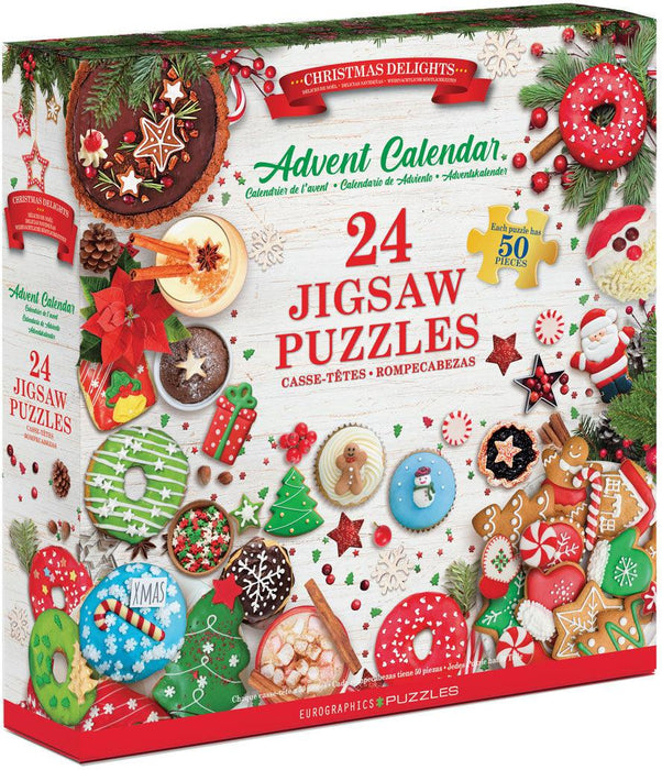 Eurographics - Christmas Delights Advent Calendar II (Book Style Advent Calendars (24 mini 50pc Puzzle) )