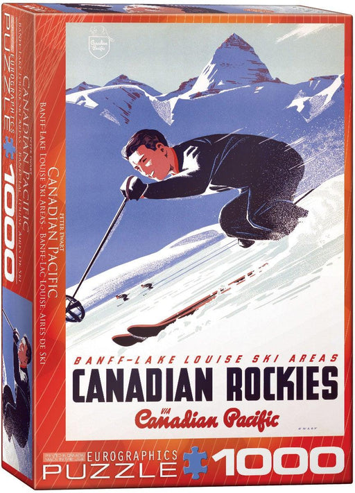 Eurographics - Banff Lake Louise Ski Areas By Peter Ewart (1000-Piece Puzzle)