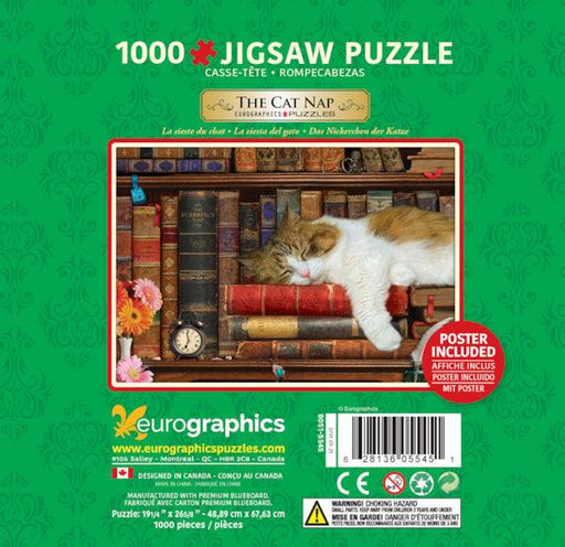 Eurographics - Cat Nap (1000-Piece Puzzle Tin)