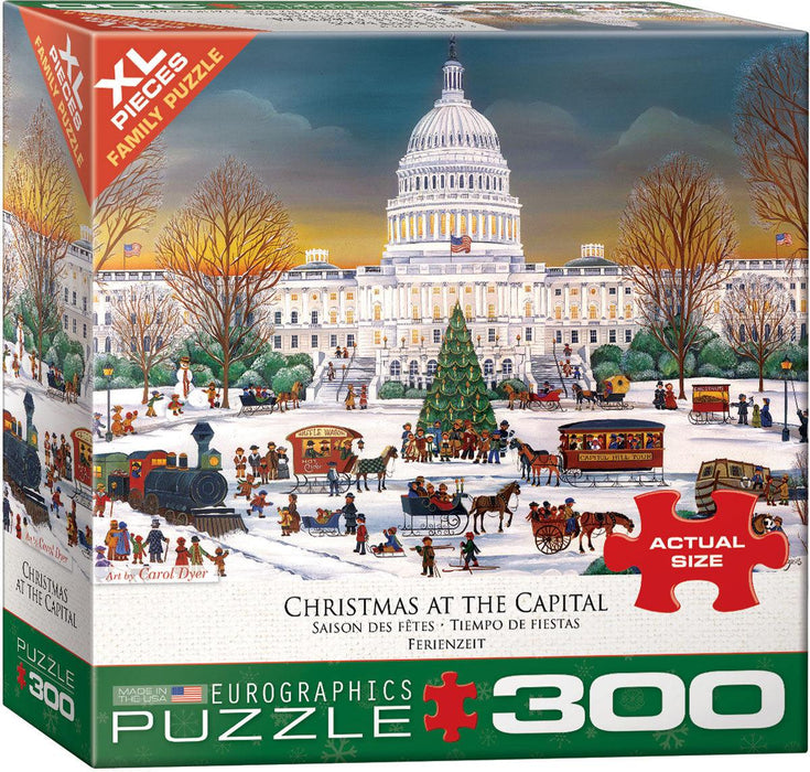 Eurographics - Christmas at the Capitol by Carol Dyer (300 pc - XL Puzzle Pieces)