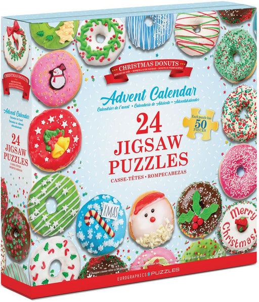 Eurographics - Christmas Donuts Advent Calendar II (Book Style Advent Calendars (24 mini 50pc Puzzle) )