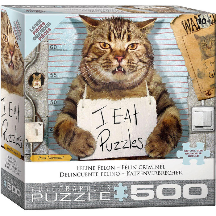 Eurographics - Feline Felon (500-Piece Puzzle) - Limolin 