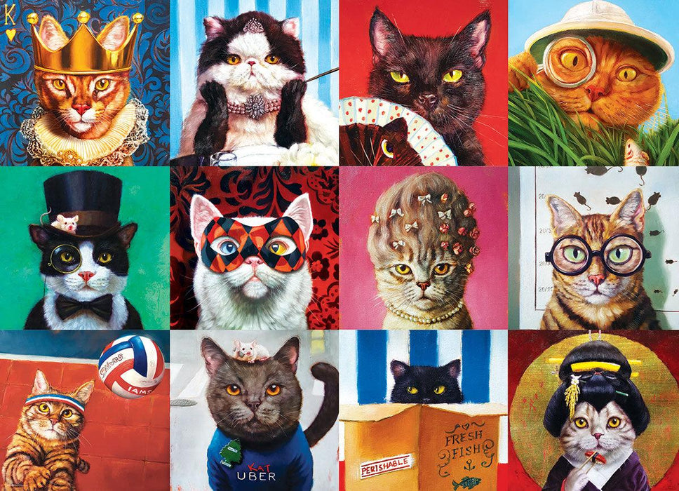 Eurographics - Funny Cats By Lucia Heffernan (1000-Piece Puzzle)