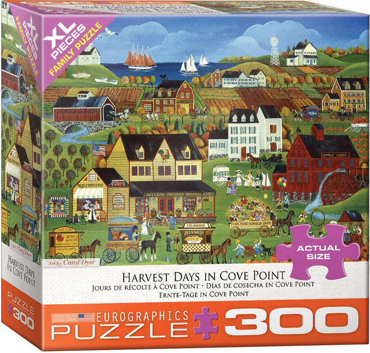 Eurographics - Harvest Days in Cove Point by Carol Dyer (300 pc - XL Puzzle Pieces)