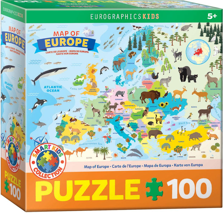 Eurographics - Illustrated Map of Europe (100pc Puzzle)