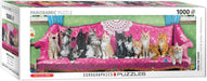 Eurographics - Kitty Cat Couch (1000-Piece Panoramic Puzzle)