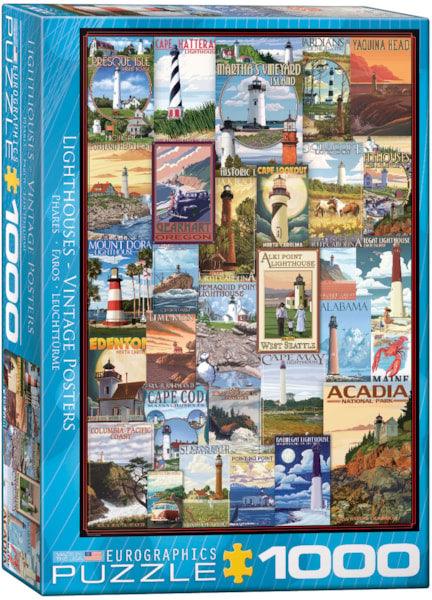 Eurographics - Lighthouses - Vintage Posters (1000-Piece Puzzle)