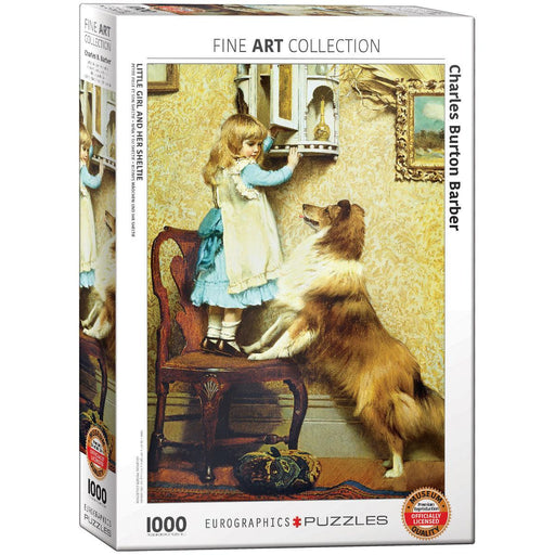 Eurographics - Little Girl And Her Sheltie By Charles Barber (1000-Piece Puzzle)