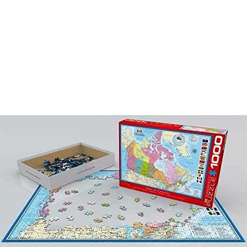 Eurographics - Map of Canada (1000-Piece Puzzle) - Limolin 