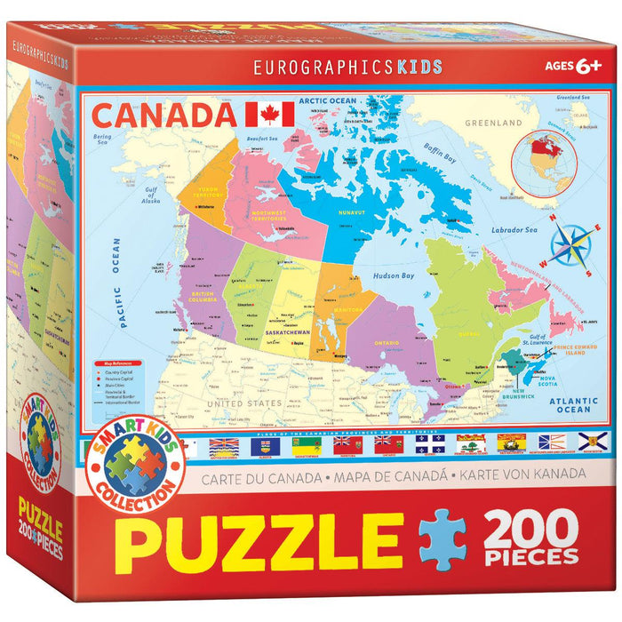 Eurographics - Map of Canada (200pc Puzzle)