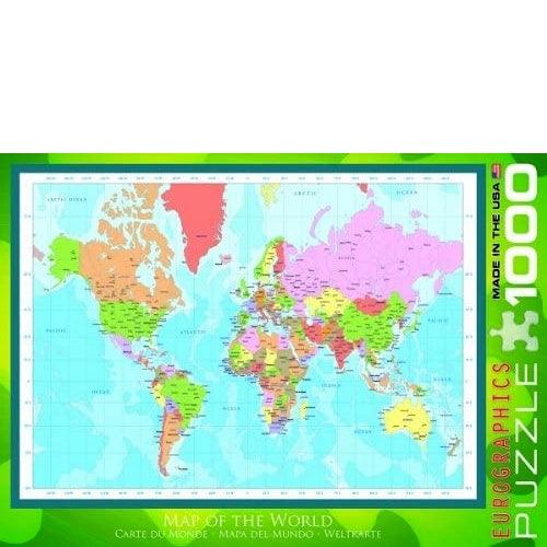 Eurographics - Modern Map of The World (1000-Piece Puzzle) - Limolin 