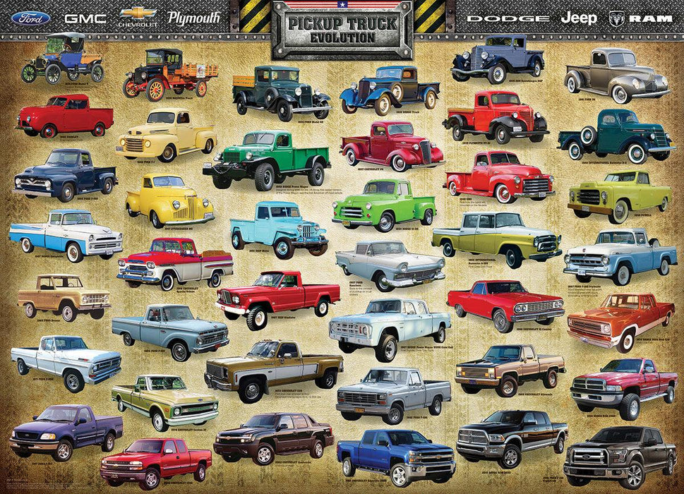 Eurographics - Pickup Truck Evolution (1000-Piece Puzzle)