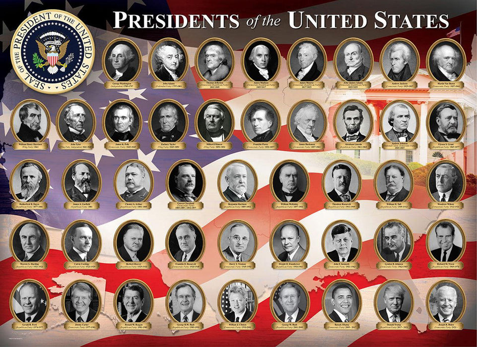 Eurographics - Presidents of The United States (1000-Piece Puzzle)