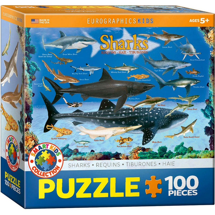 Eurographics - Sharks (1000-Piece Puzzle) - Limolin 