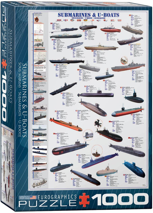 Eurographics - Submarines & U-Boats (1000-Piece Puzzle)