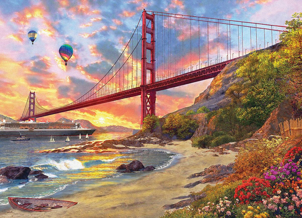 Eurographics - Sunset At Baker Beach (1000-Piece Puzzle)