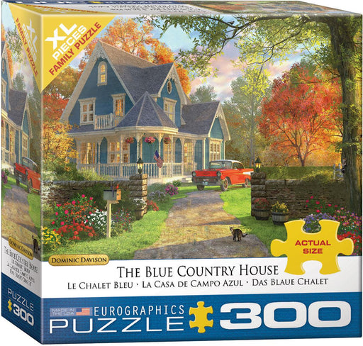 Eurographics - The Blue Country Home by Dominic Davison (300 pc - XL Puzzle Pieces)