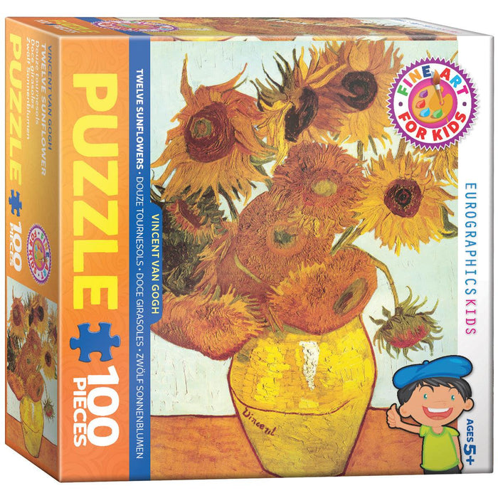 Eurographics - Twelve Sunflowers by Vincent Van Gogh (100pc Puzzle)