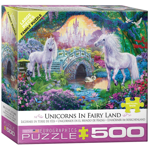 Eurographics - Unicorns In Fairy Land By Jan Patrik (500-Piece Puzzle)