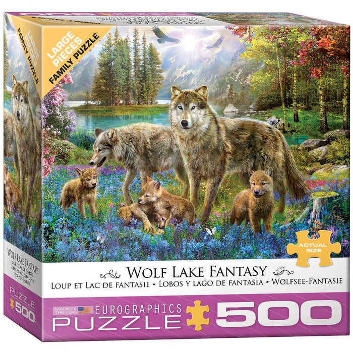 Eurographics - Wolf Lake Fantasy by Jan Patrik (500 pc - Large Puzzle Pieces)