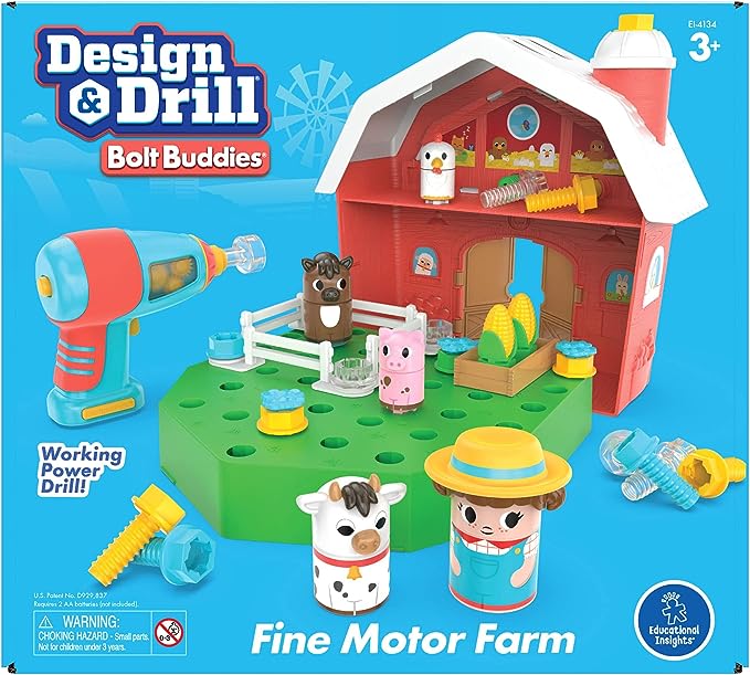 Educational Insights - Design & Drill Bolt Buddies Barn