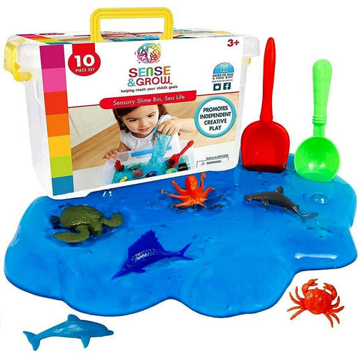 Be Amazing Toys - Sense and Grow - Sensory Slime Bin - Sea Life - Limolin 