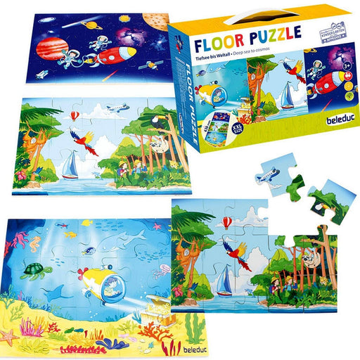 Beleduc - Floor Puzzle - Deep Sea To Cosmos - Limolin 