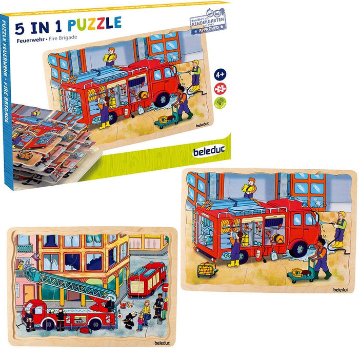 Beleduc - Layer Puzzle - Fire Brigade - Limolin 