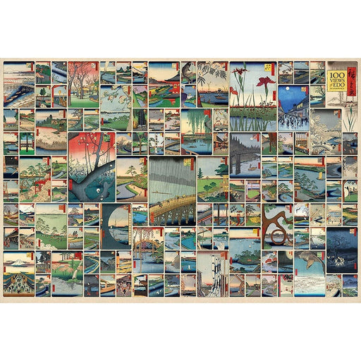 Cobble Hill - 100 Famous Views Of Edo (1000-Piece Puzzle) - Limolin 