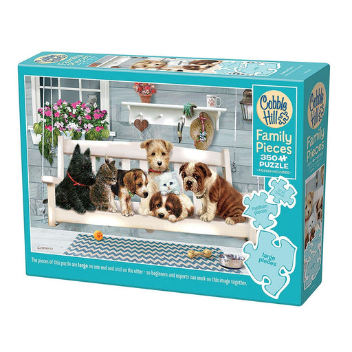 Cobble Hill - 3Porch Pals (350-Piece Puzzle) - Limolin 