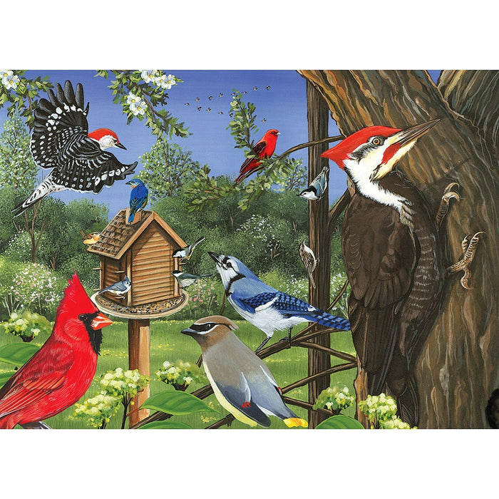 Cobble Hill - Around The Birdfeeder (Puzzle Tray) - Limolin 