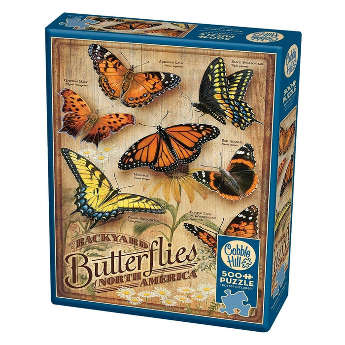 Cobble Hill - Backyard Butterflies (500-Piece Puzzle) - Limolin 