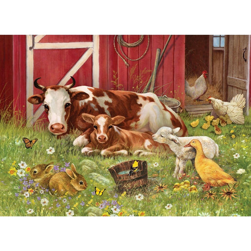 Cobble Hill - Barnyard Babies (350-Piece Puzzle) - Limolin 