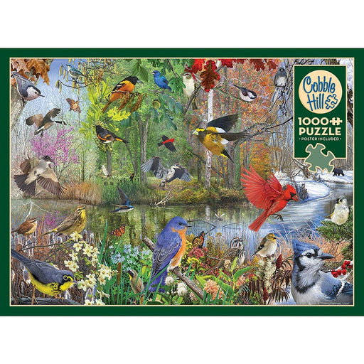 Cobble Hill - Birds Of The Season (1000-Piece Puzzle) - Limolin 