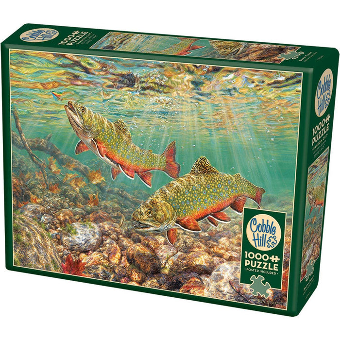 Cobble Hill - Brook Trout (1000-Piece Puzzle) - Limolin 