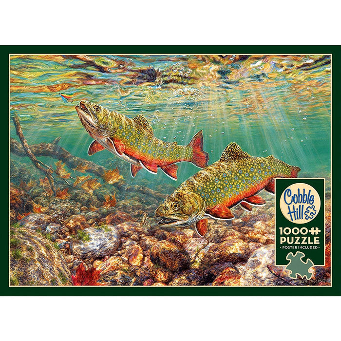 Cobble Hill - Brook Trout (1000-Piece Puzzle) - Limolin 