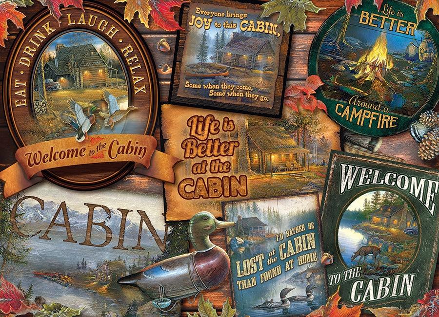 Cobble Hill - Cabin Signs (1000-Piece Puzzle) - Limolin 