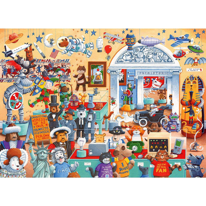 Cobble Hill - Cats And Dogs Museum (350-Piece Puzzle) - Limolin 