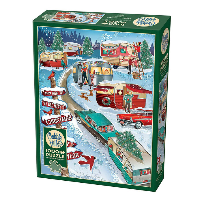 Cobble Hill - Christmas Campers (1000-Piece Puzzle) - Limolin 